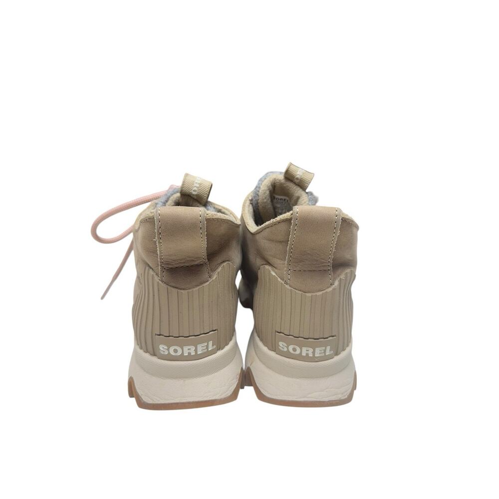 Sorel Waterproof Sneaker Boots Womens 6 Beige Wool Outdoor Gorpcore - Picture 3 of 11